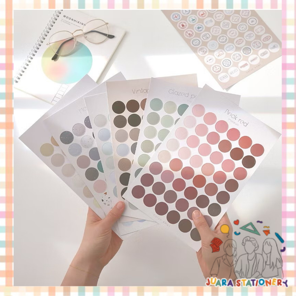 

(165) Sticker Journal Macaron Dots / Stiker Jurnal Sticker Scrapbook