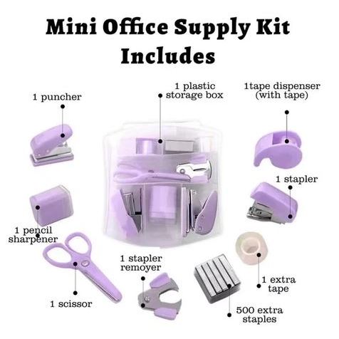 

Staple set mini anak sekolah alat steples komplit belajar anak