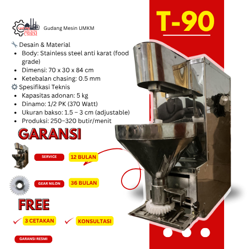 MESIN CETAK BAKSO UKURAN SEDANG | UKURAN 3.5CM BESAR BULAT