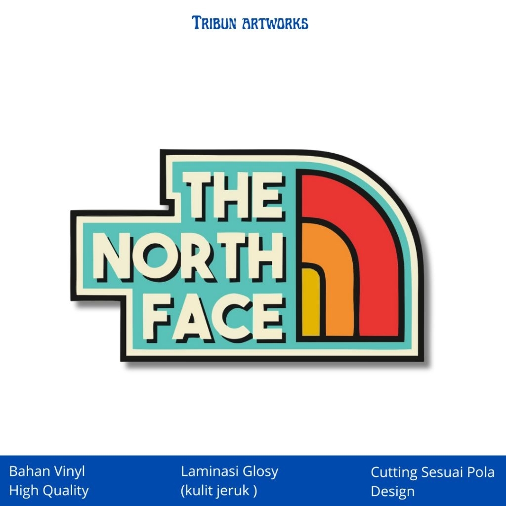 

Sticker Brand Vinyl Glossy Waterproof Sticker Laptop The North Face