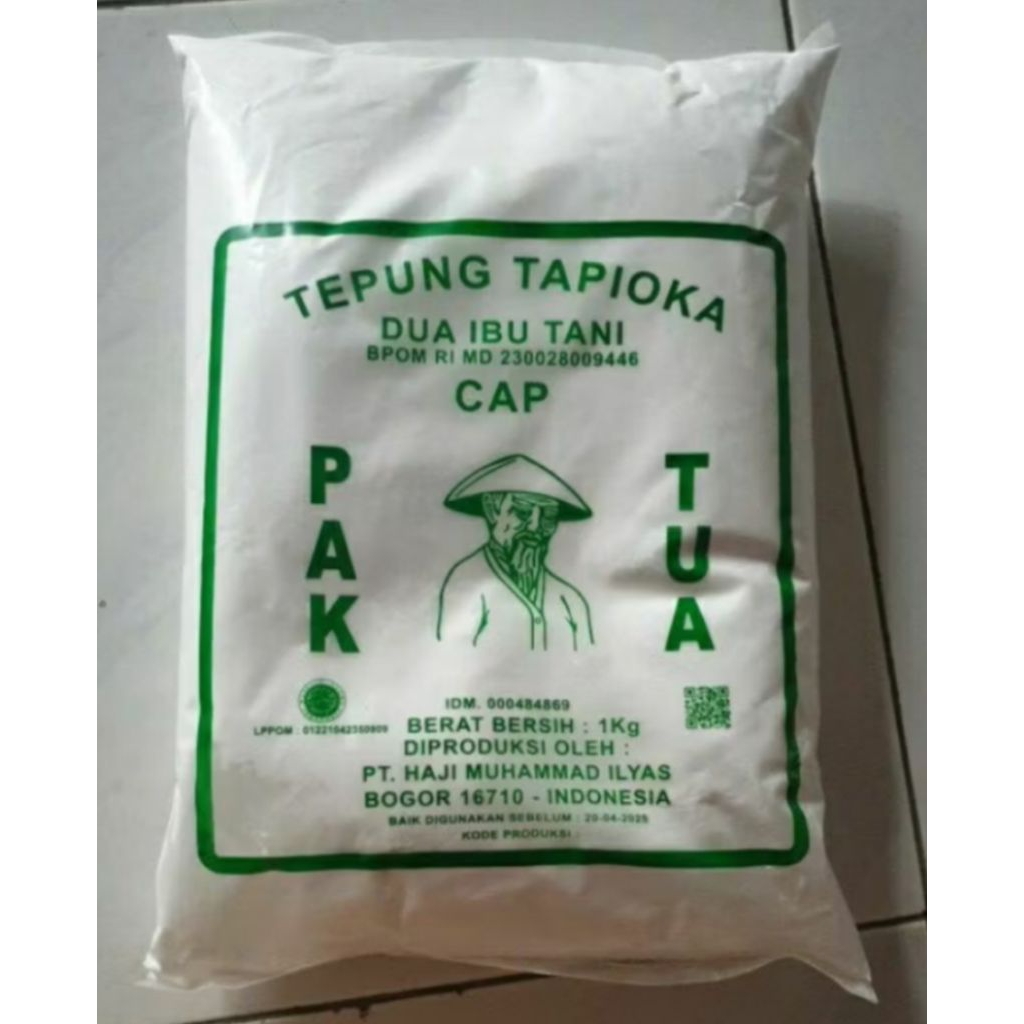 Tepung Tapioka Dua Ibu Tani Cap Pak Tua 1 kg