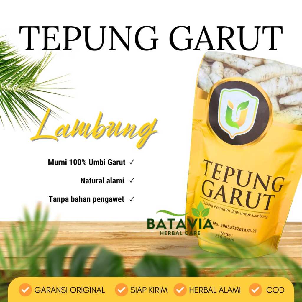 

Tepung Garut Premium untuk Lambung Probiotik Alami
