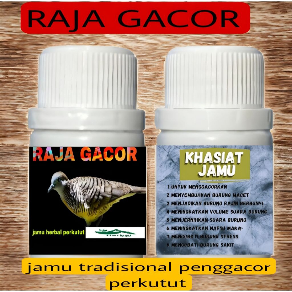 ORIGINAL JAMU HERBAL PERKUTUT RAJA GACOR manggung bocor warisan leluhur jamin gacor pil apbn madura 