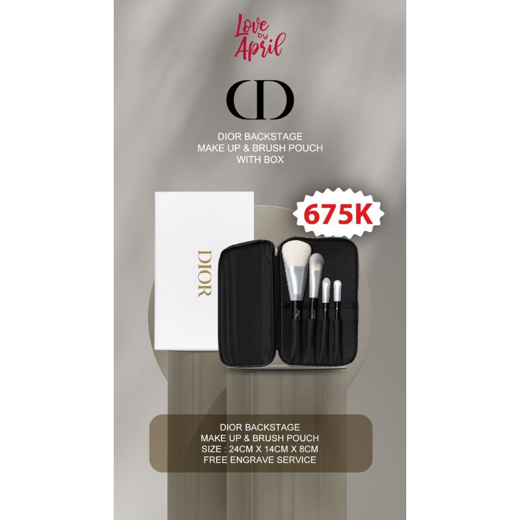 Dior Make Up & Brush Set  Pouch With Box