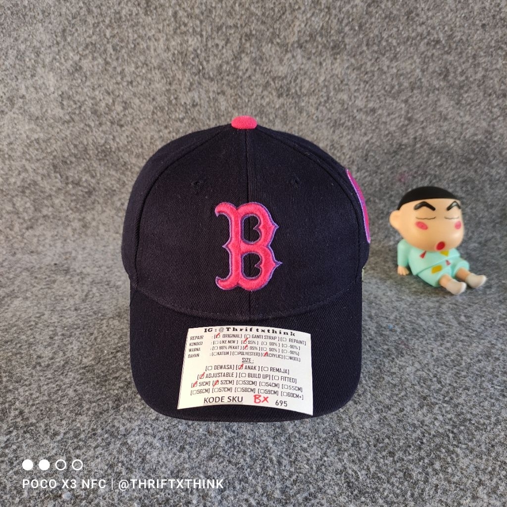 (ANAK) TOPI CAP BISBOL MLB ADJUSTABLE SETELAN LOGO B SKU BX695