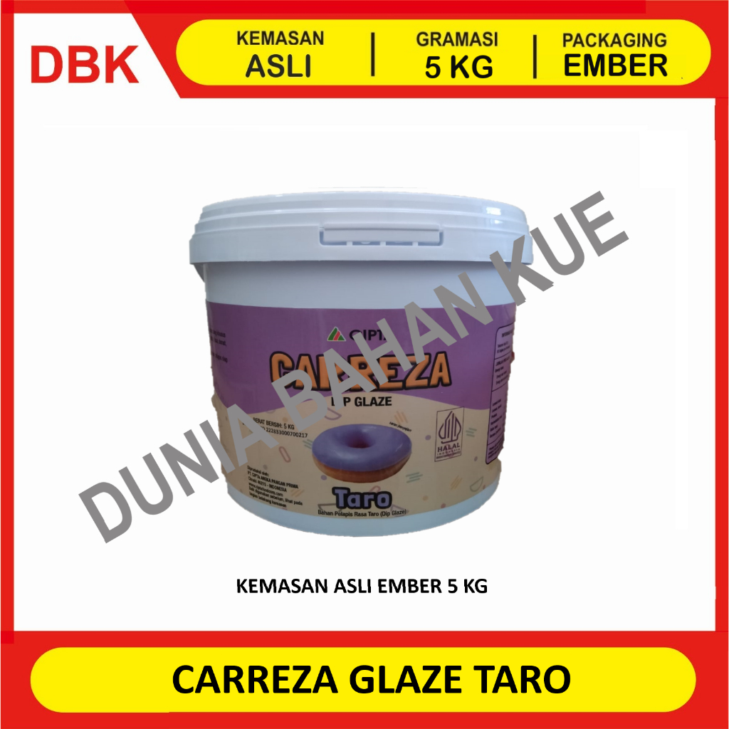

GLAZE TARO 5 KG / DIP GLAZE SELAI OLESAN TOPPING TARO