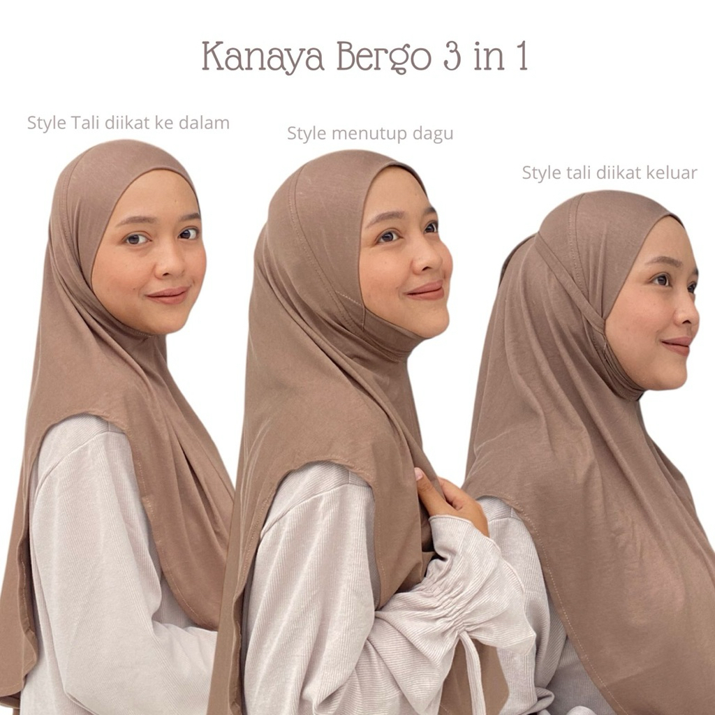 Niamoda.id hijab kanaya bergo hijab bergo kaos rayon