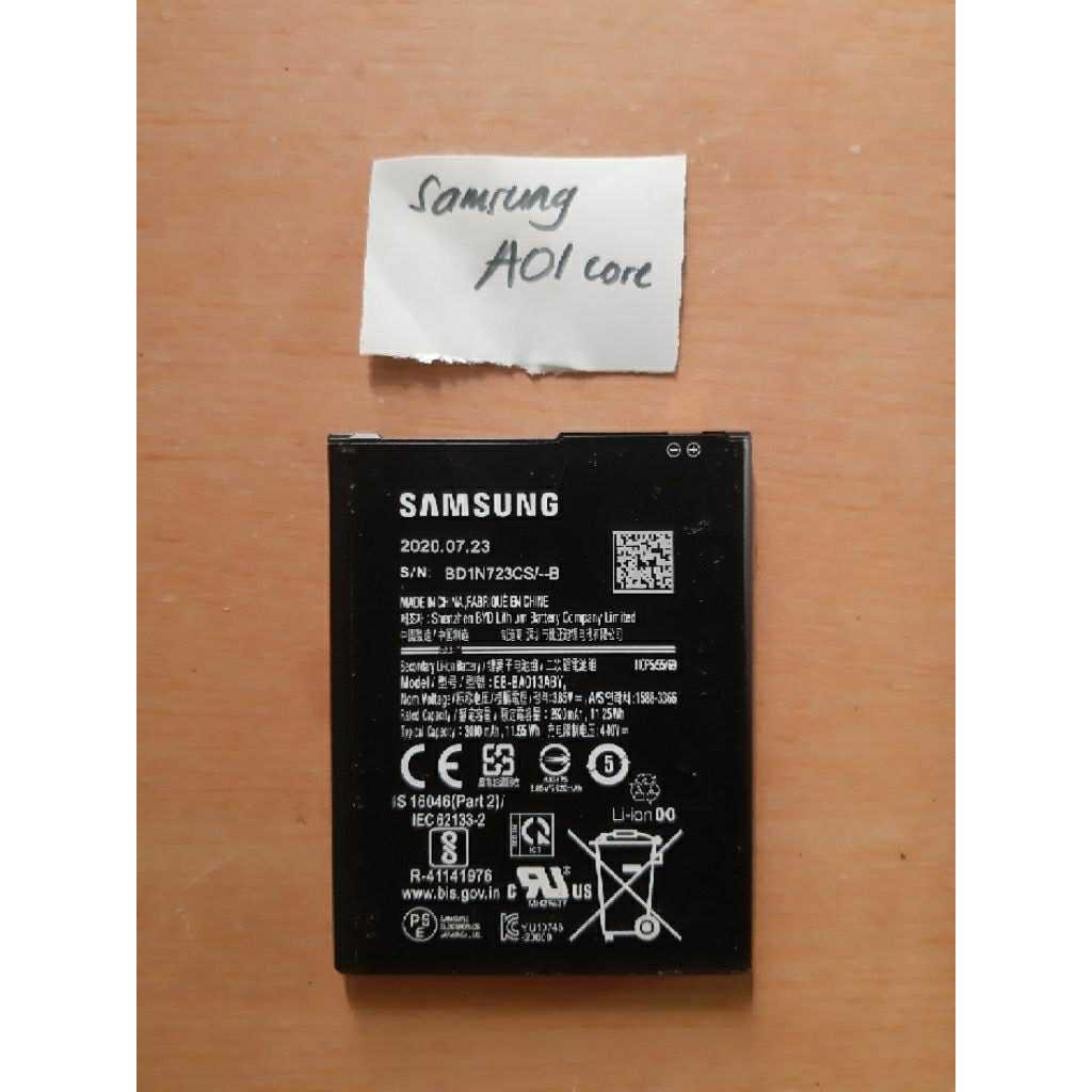 Batre Batre Batu Samsung A01 core
