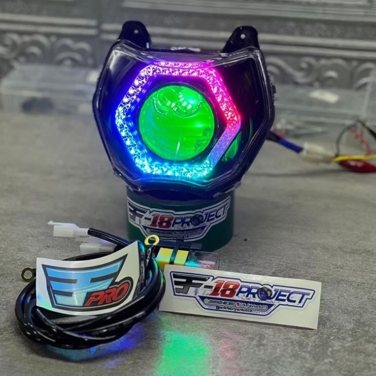 Lampu Bi-Led AES Kustom - Kawasaki KLX/D-Tracker | Shroud BMW, BMW 5D, Taichi, Cakra