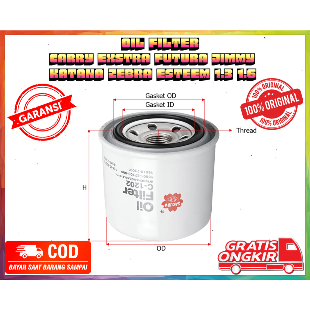 Filter Oli -Oil Filter Suzuki Futura/ Carry/Jimmy/katana
