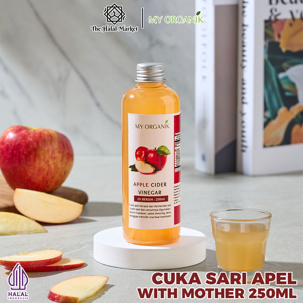

My Organik Cuka Original Apel Apple Cider vinega with mother Original Asli Minuman Diet Premium Pure