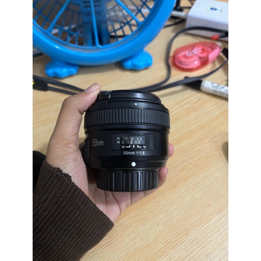 Lensa 50mm f1.8 yongnuo nikon