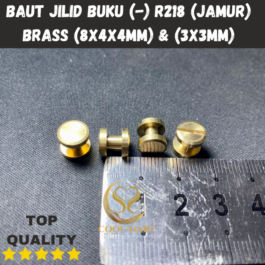 

BAUT JILID BUKU (-) R218 (JAMUR) BRASS (8X4X4MM) & (3X3MM)