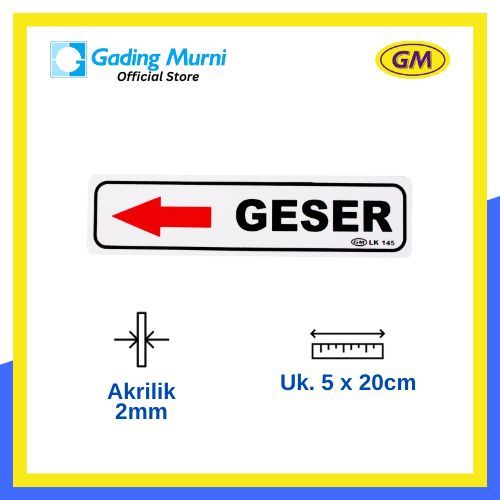 

GM LABEL GESER KIRI LK-145 KECIL