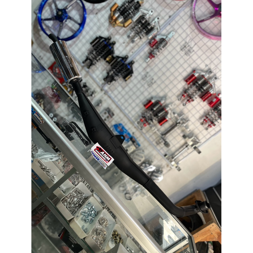 KNALPOT FIZ R AHM AMPANG HONG MOTOR ORIGINAL MALAYSIA,KNALPOT FIZ R FORCE 1 ORI AHM