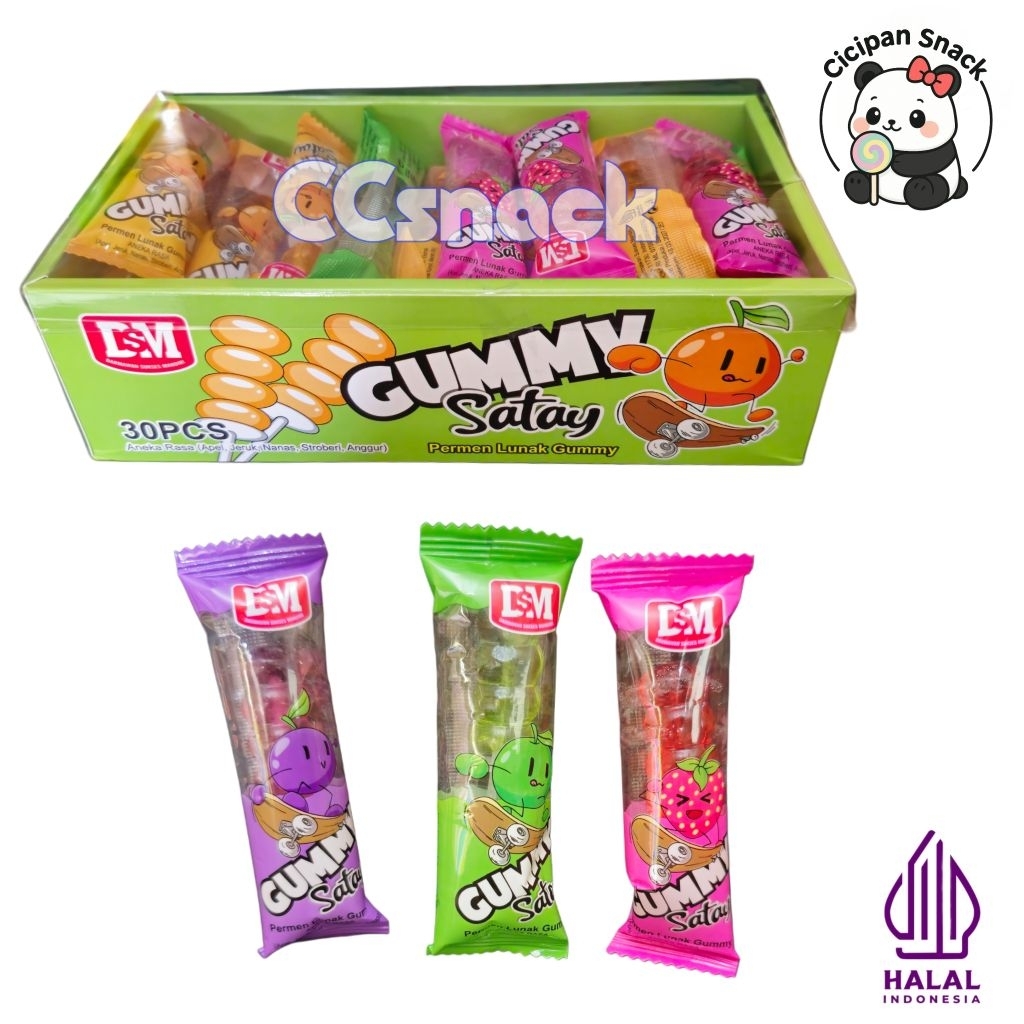 

DSM GUMMY SATAY BULAT BOX ISI 30
