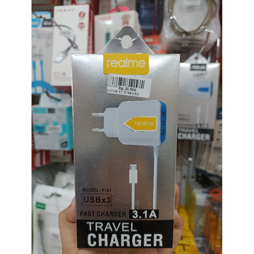 Tc fast charger 3 USB 3. 1a charger led