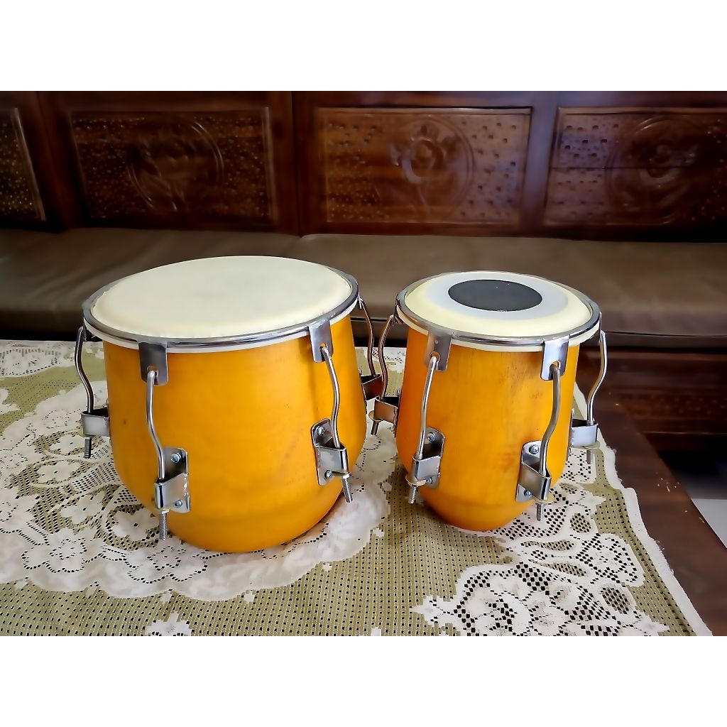 kendang/ketipung model sombro lama,natural tanpa stand