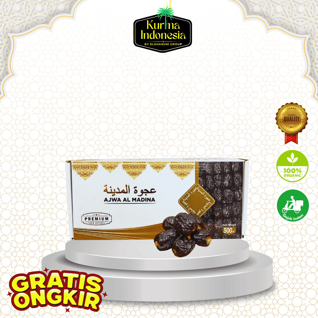 

Kurma Ajwa Aliyah Al madinah / Premium Best Quality Kurma Nabi