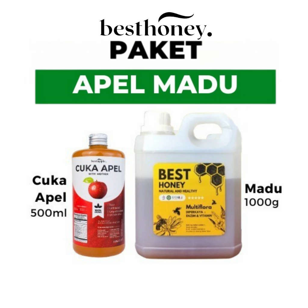 

Best Honey Paket Bundling Cuka Apel With Mother's 500 ML dan Madu Multiflora 1 KG Asli