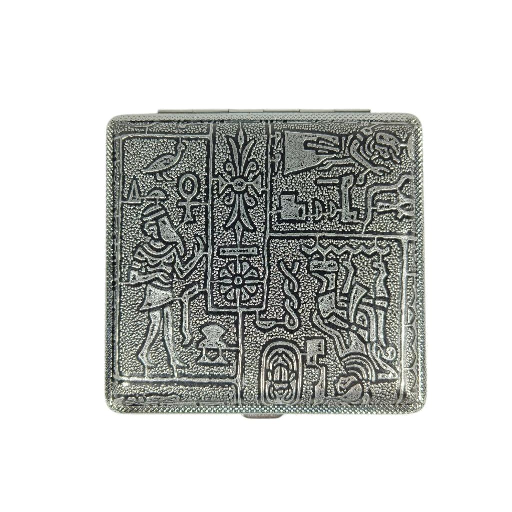 Ophone Kotak Elegan Leather Box Case Silver Bermotif