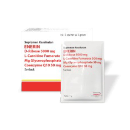 Enerin D-Ribose 5000 mg Box 5 Sachet - Membantu memelihara kesehatan