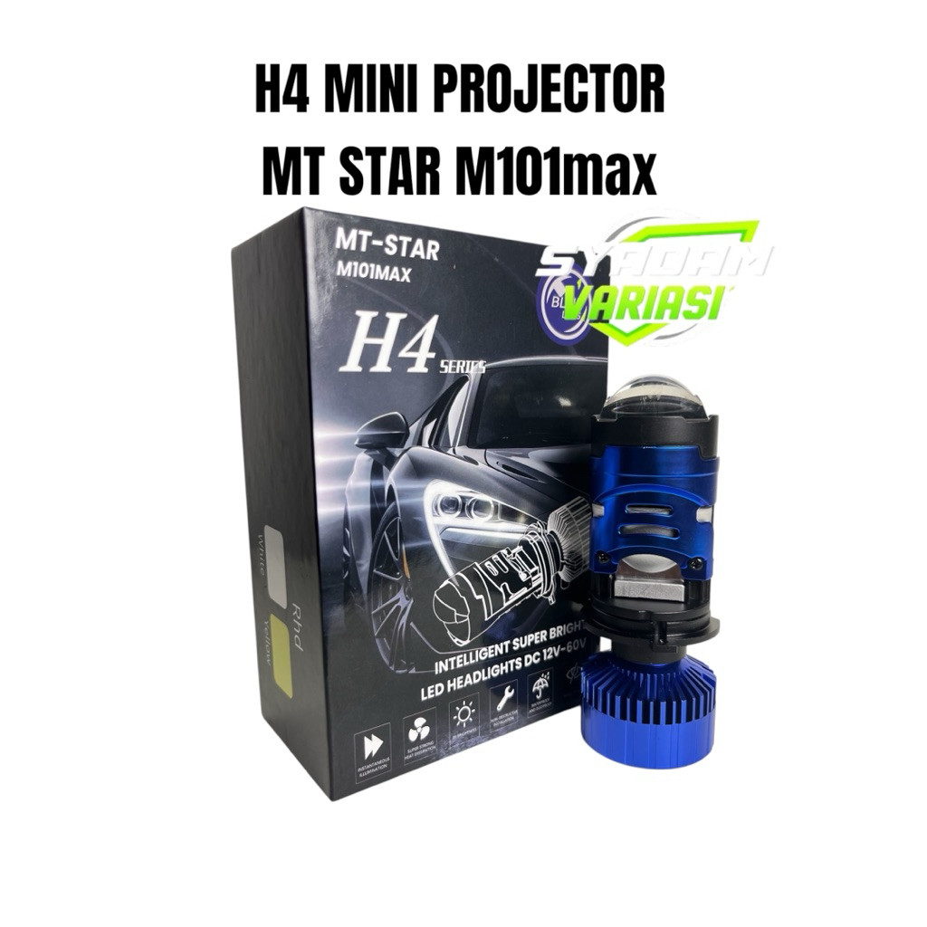 LAMPU H4 MINI BILED MT STAR M101MAX H4 MINI PROJECTOR UNTUK MOBIL DAN MOTOR