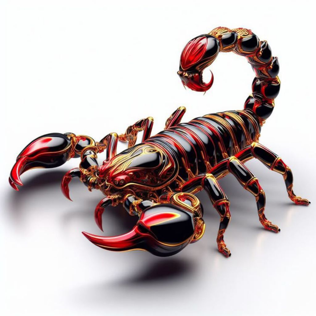 

stiker 3D kalajengking keren, size 42 x 33 cm, stiker print sudah cutting, anti air