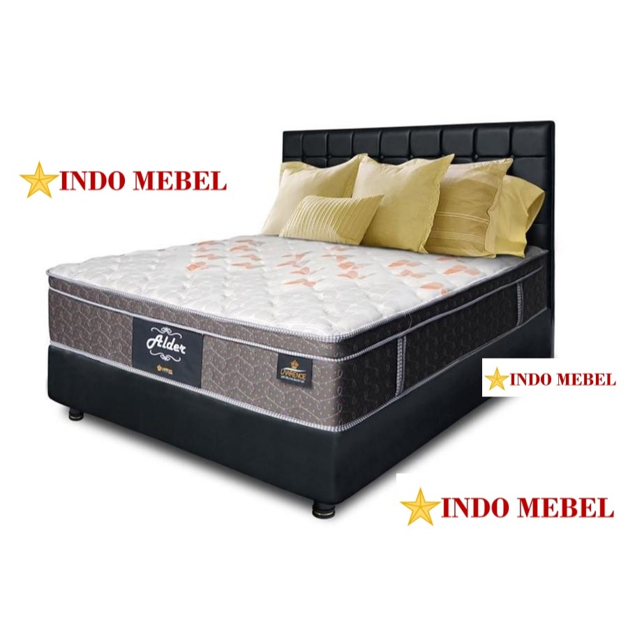 SET Spring Bed Alder LAWRENCE Latex 160 - 180 x 200 (FULLSET) Promo Murah Ready Makassar
