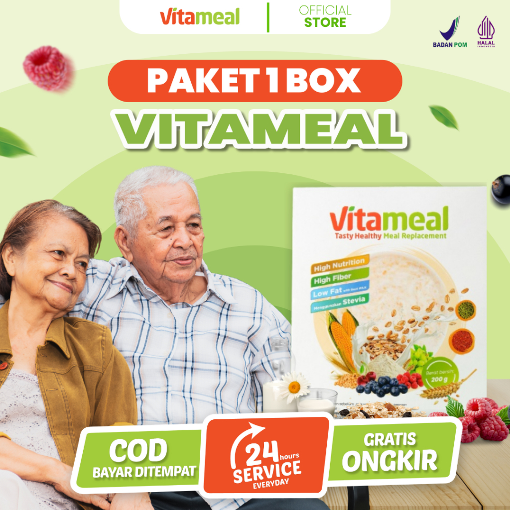 

Vitameal Sereal Diet Multigrain Cegah Diabetes Turunkan Kolesterol Hipertensi Jaga Gula Darah Stabil VITAMIEL HIPERTENSI