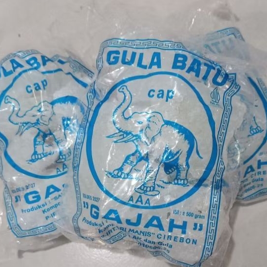 

Gula batu cap gajah kemasan 500gr