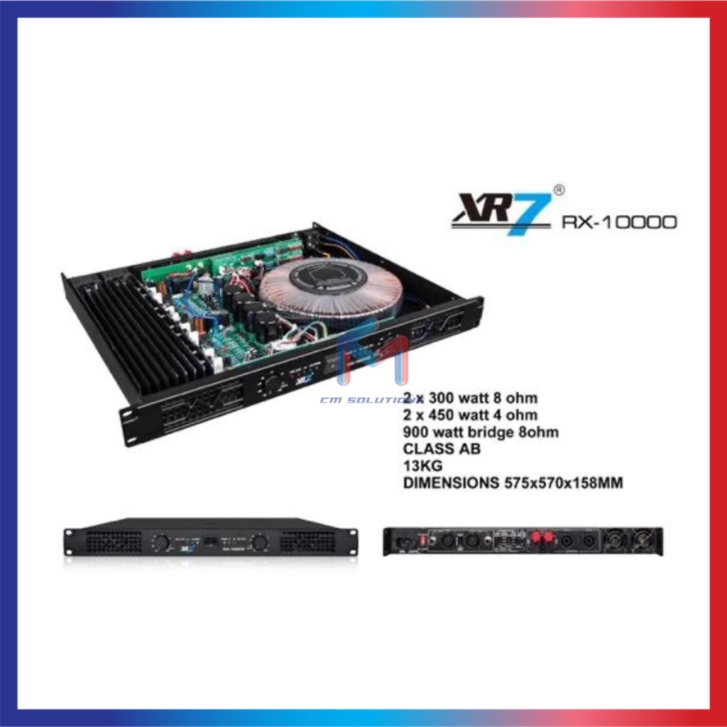 Power Amplifier XR7 RX10000 RX 10000 Class AB Original GARANSI