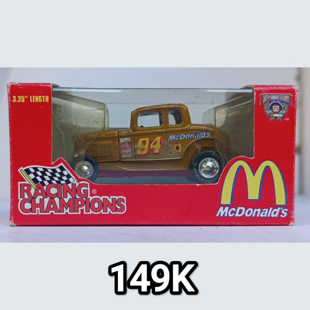 Diecast Mini Scale Skala 64 Racing Champions 32 Ford Hot Rod McDonald's Coca Cola