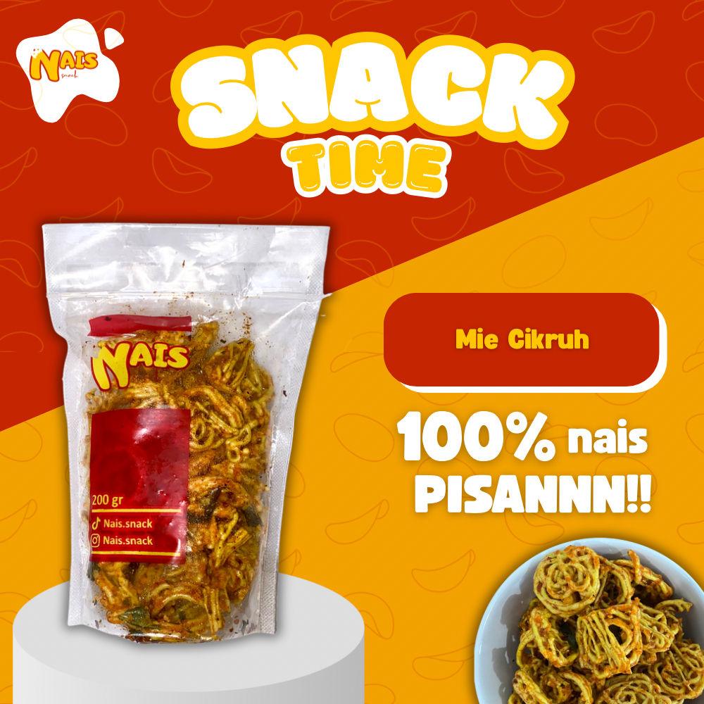 

Nais Snack - Kerupuk Mie Premium Pedas Cikruh Daun Jeruk 200gr