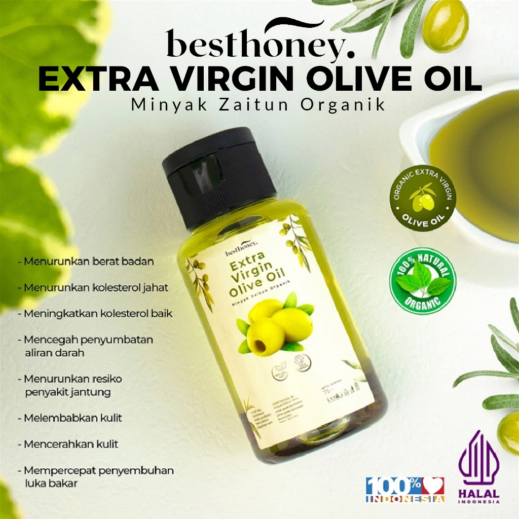 

Best Honey Minyak Zaitun Extra Virgin Olive Oil 100% 75ML - 500ML