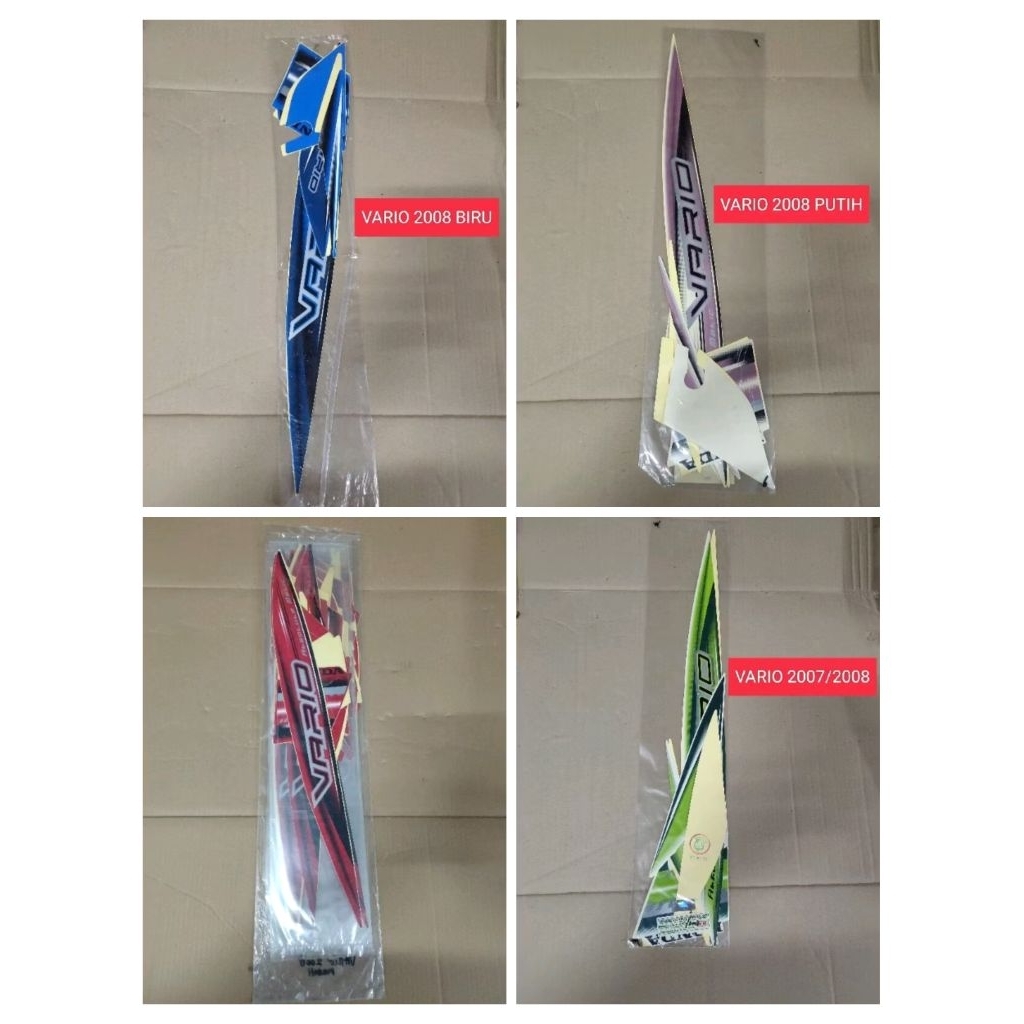 STRIPING VARIO TECHNO 110 TAHUN 2008 ORIGINAL LENGKAP FULLSET FULL BODY STIKER VARIO TECHNO 110 2008