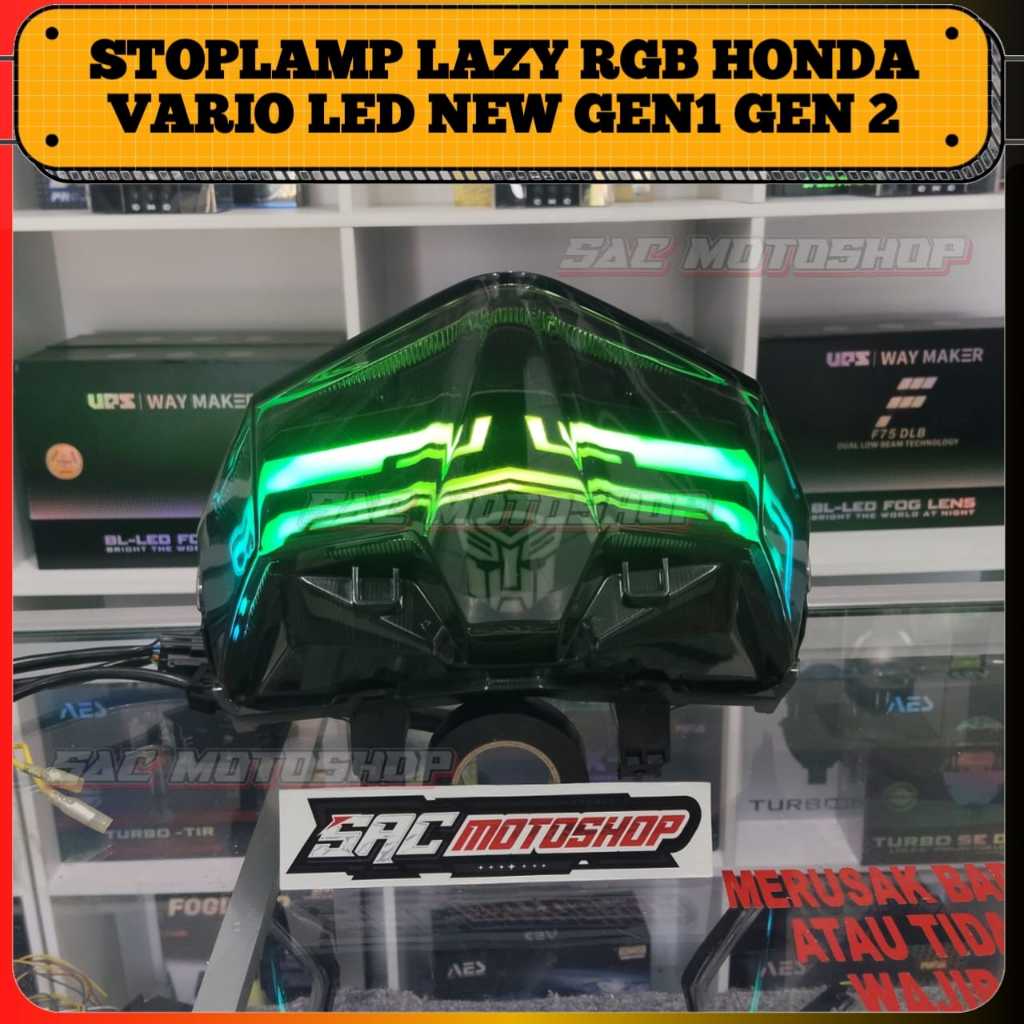 STOPLAMP LAMPU BELAKANG VARIO LED NEW 125 150 CUSTOM LOGO TRANSFORMERS PNP