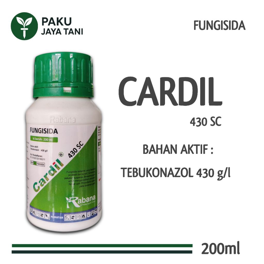 CARDIL 430 SC - 200ml | FUNGISIDA SISTEMIK | OBAT ANTRAKNOSA | OBAT JAMUR | OBAT BECAK DAUN | OBAT P