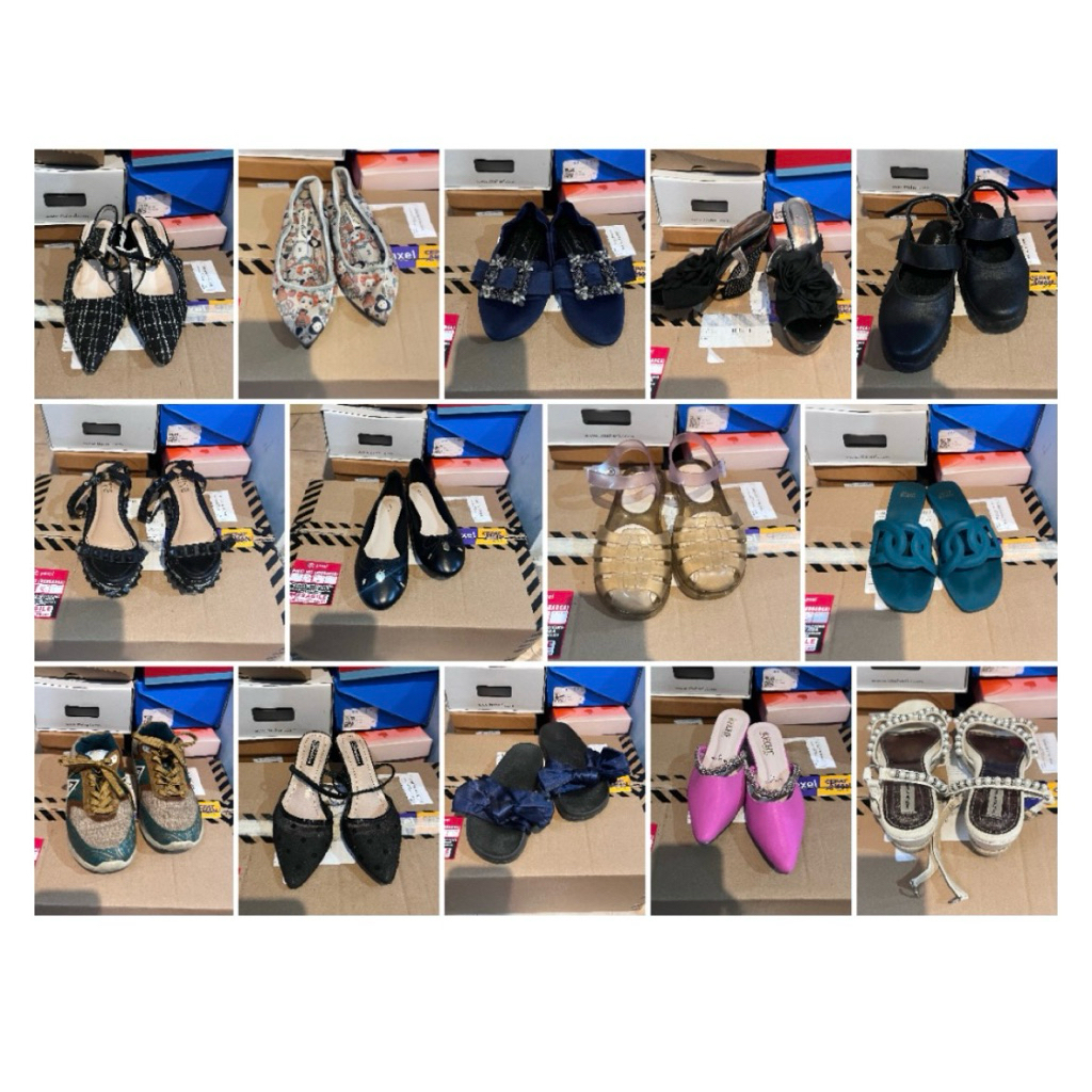 SECOND HAND SEPATU/FLAT SHOES/HEELS BRANDED&NO BRAND NEGOTIAABLE