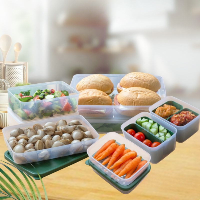 Food Container Flexible - Korean #1 Food Container Organizer Kotak Makanan Penyimpanan Kulkas Fridge