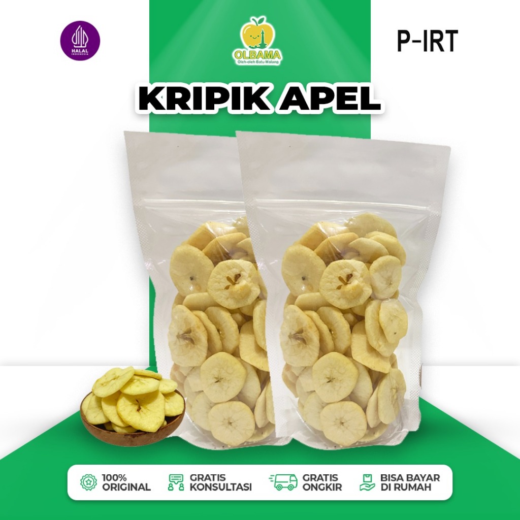 

Keripik Buah Apel 100gr Oleh Oleh Khas Batu Malang | Camilan Kripik Asli 100% Cemilan Gurih Renyah