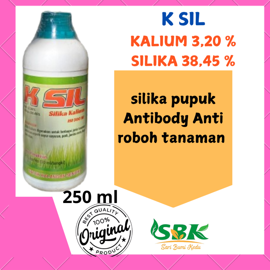 _Adudushop K Sil Pupuk Kalium Dan Silika Murni Penambah Bobot Buah Dan Anakan Padi, Anti Rebah 250