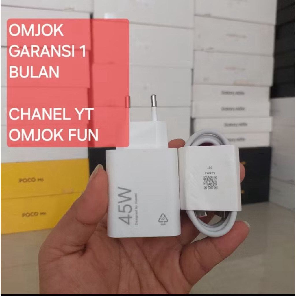 Charger Poco X7 45W original copotan