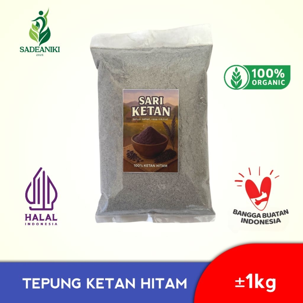 

Tepung Ketan Hitam Organik 1 kg | Tepung Ketan Hitam Serbaguna | Makanan Sehat
