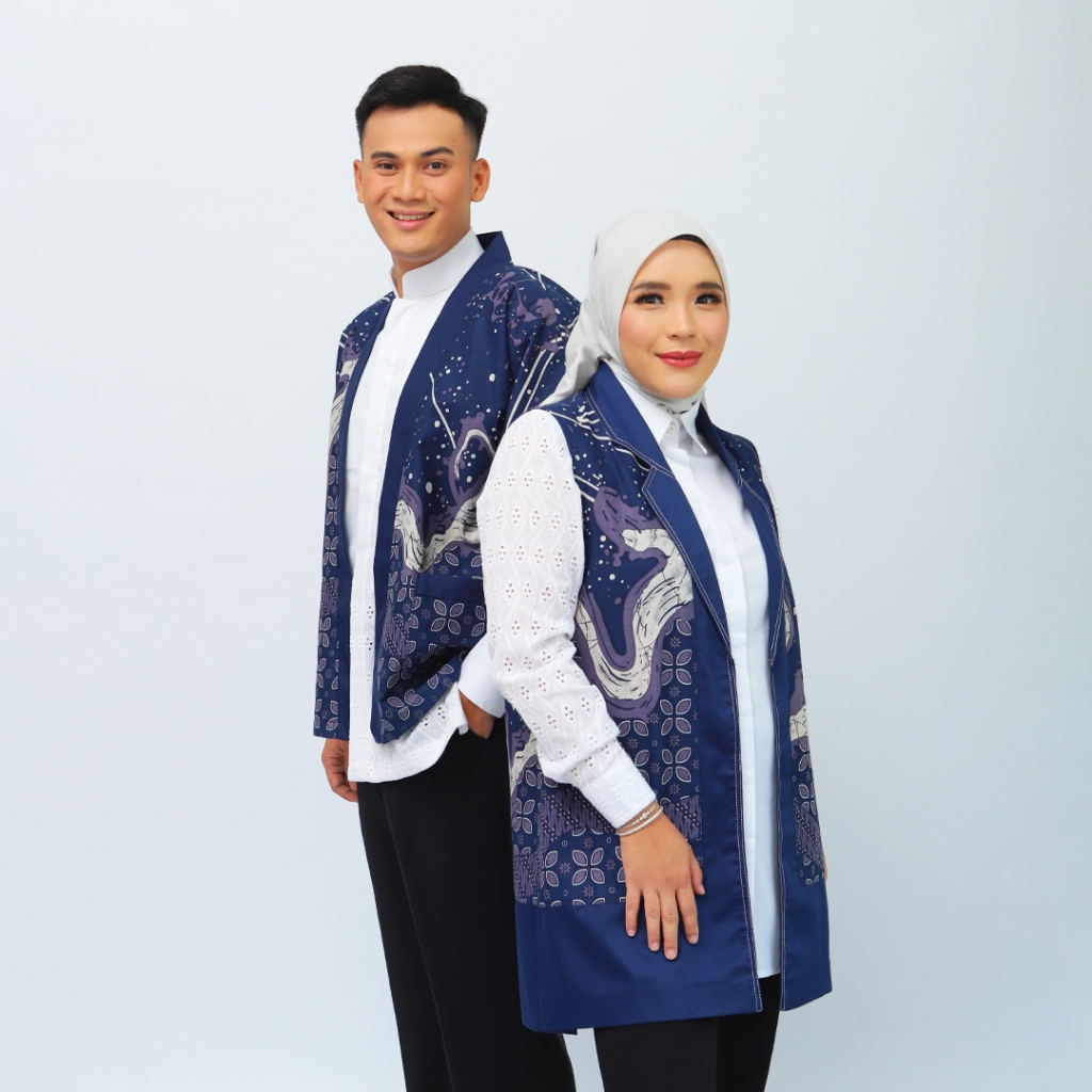 WouBatik - Outer Series Pria Wanita Kimono Tunik Katun Etnik - OP28071