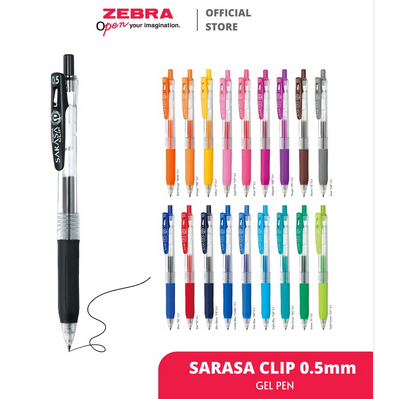 

ZEBRA SARASA CLIP 0.5 / Pulpen Sarasa HITAM BIRU MERAH
