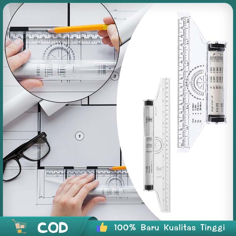 

Multi Ruler 15-30cm Template Ruler Rolling Parallel Ruler Parallel Rolling Ruler