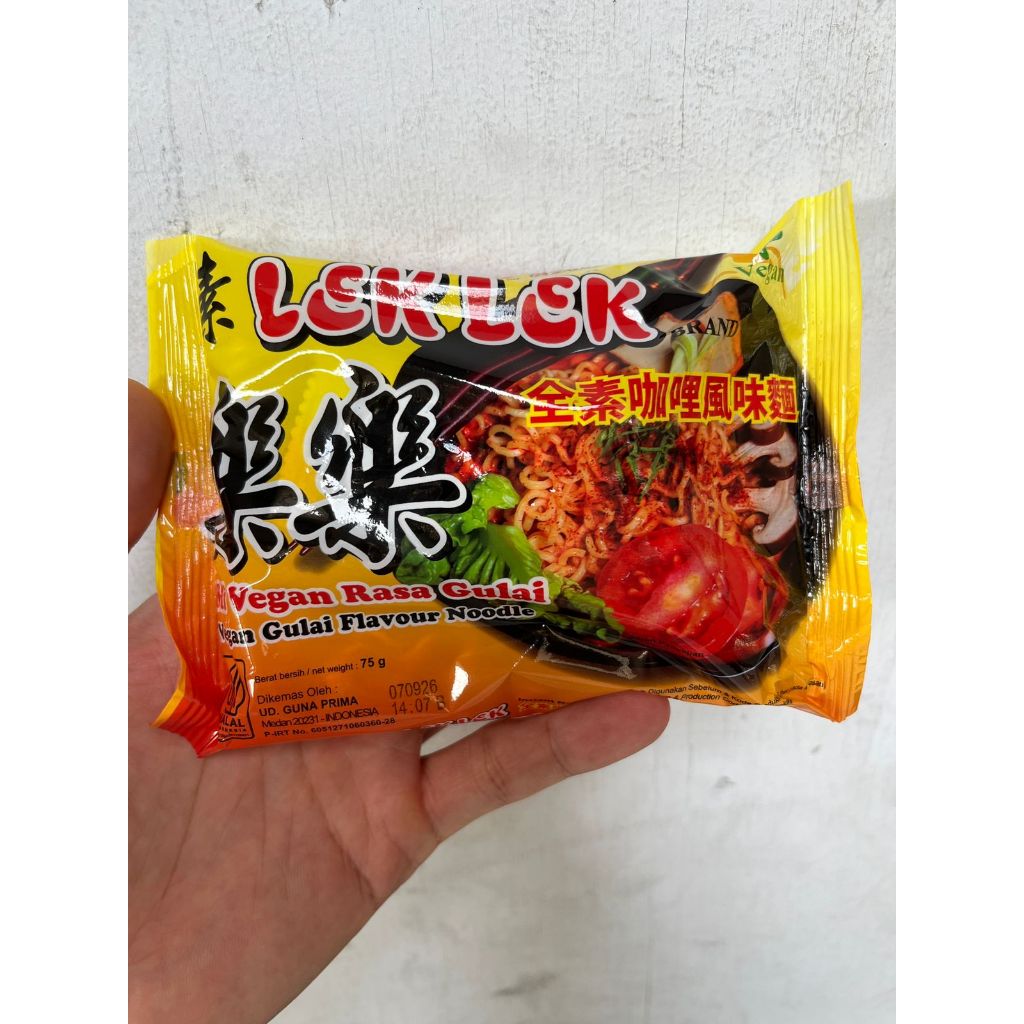

Mie Lek-Lek Rasa Gulai Vegetarian/Vegan 1PCS 75gr