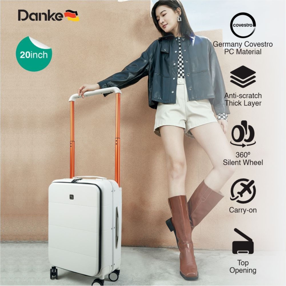 Danke Horizon Top Load 20inch H9876-20 Koper Kabin 20in Buka Atas Anti Gores Baret Pecah Tahan Banti