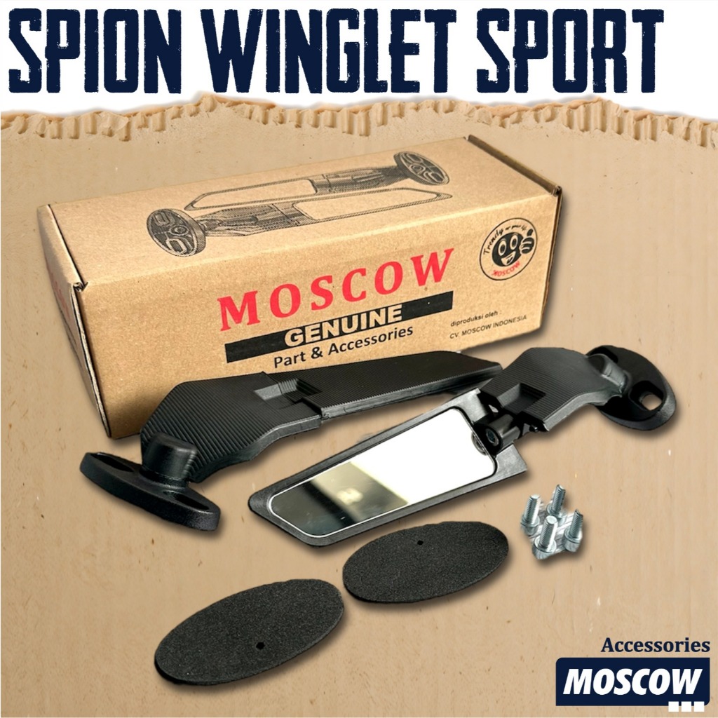 SPION WINGLET STEALTH SLIM LIPAT BISA PUTAR SPION SAYAP DEPAN ORIGINAL MOSCOW CBR R25 VIIXON MX KING